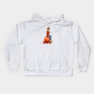 Autumn Leaves & Pumpkins Please Kids Hoodie